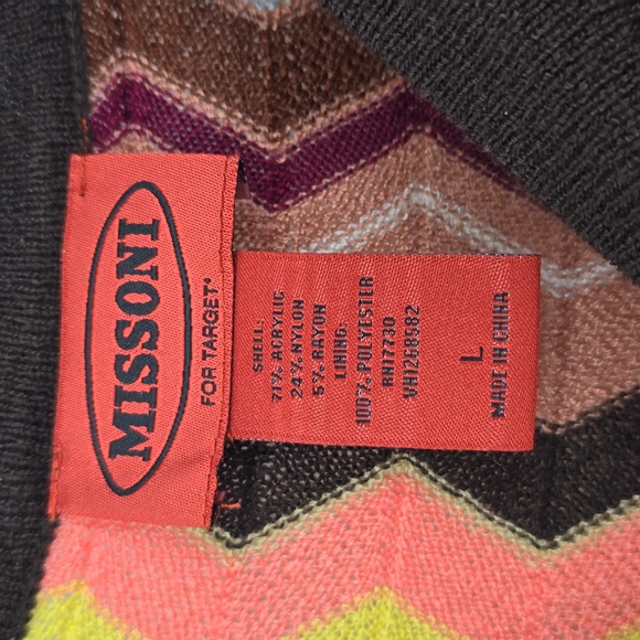 Missoni Target Chevron Mini Dress Size L - Picture 7 of 7